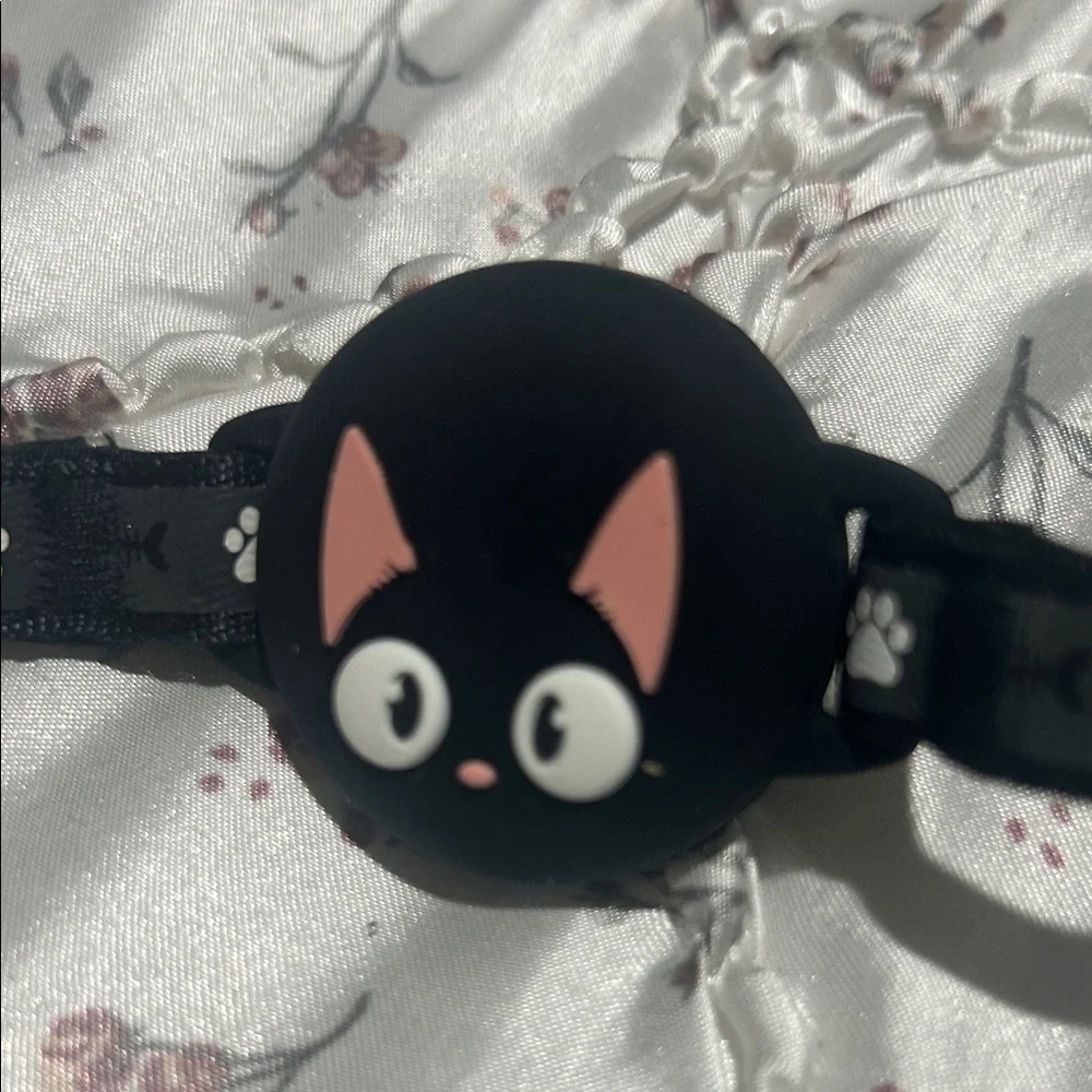 Cat Pet Collar with AirTag Holder Adjustable Band